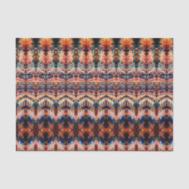 Vintages antikes orangefarbenes Beige-Muster Seidenpapier