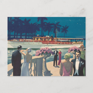 Vintages antikes Sterling Motor Yacht Boat Donald Postkarte