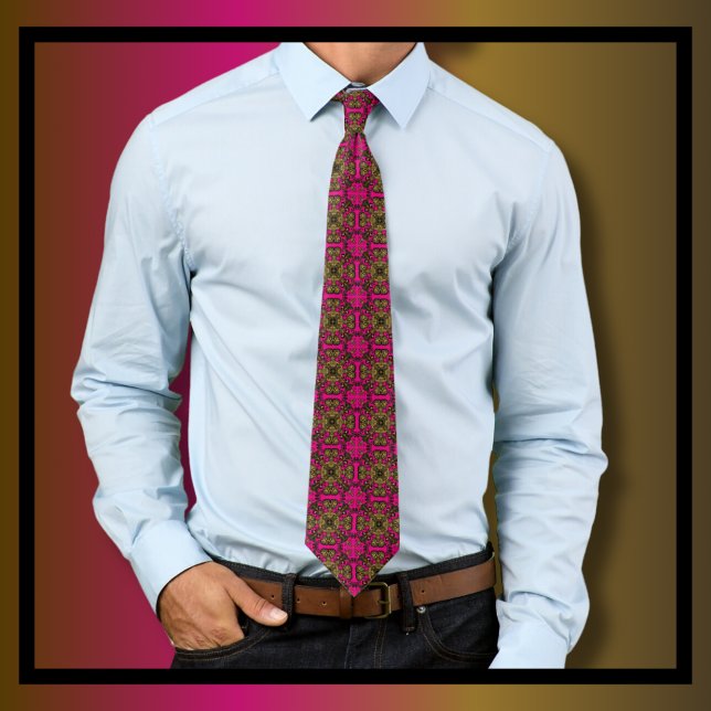 Vintages antikes Verziertes Goldschmuckmuster Krawatte (Von Creator hochgeladen)