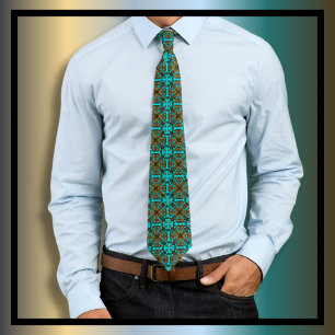 Vintages antikes Verziertes Goldschmuckmuster Krawatte