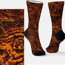 Vintages antikes Weathered WoodGrain Wood Look Socken