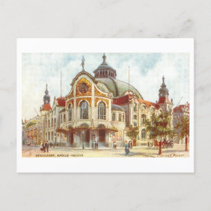 Vintages Apollo-Theater in Düsseldorf, Deutschland Postkarte