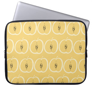 Vintages Apple-Muster: Hintergrundbild. Laptopschutzhülle