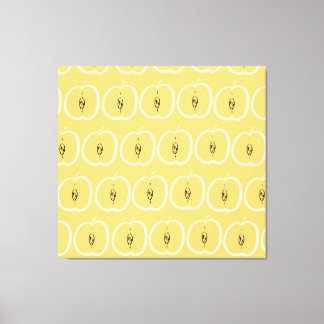 Vintages Apple-Muster: Hintergrundbild. Leinwanddruck