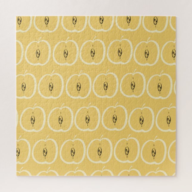 Vintages Apple-Muster: Hintergrundbild. Puzzle (Vertikal)