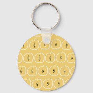 Vintages Apple-Muster: Hintergrundbild. Schlüsselanhänger