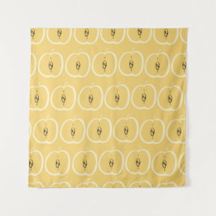 Vintages Apple-Muster: Hintergrundbild. Wandteppich