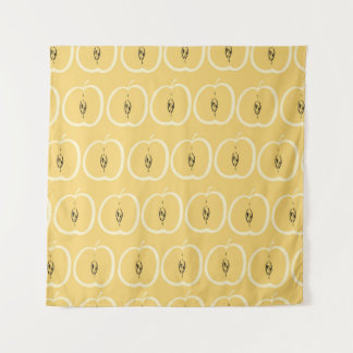 Vintages Apple-Muster: Hintergrundbild. Wandteppich