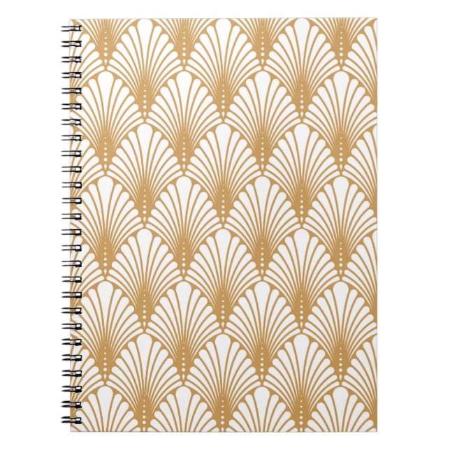 Vintages Arabesque Geometric Nahtloses Muster Notizblock (Vorderseite)