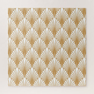 Vintages Arabesque Geometric Nahtloses Muster Puzzle