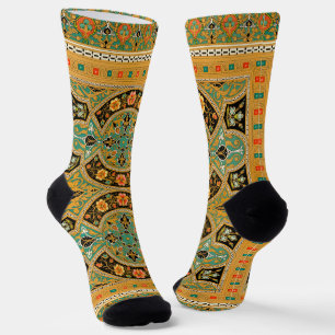 Vintages arabisches Blumenmuster Socken