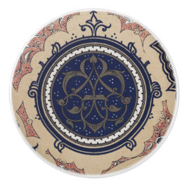 Vintages arabisches Muster Keramikknauf