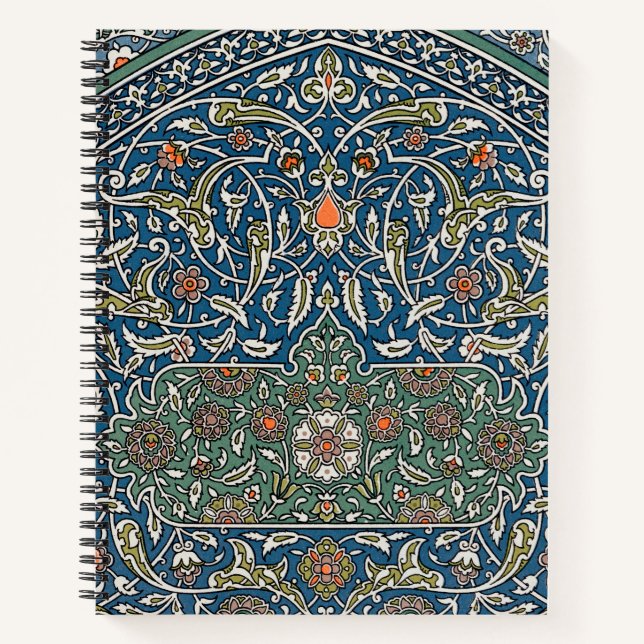 Vintages arabisches Muster Notizbuch (Vorderseite)