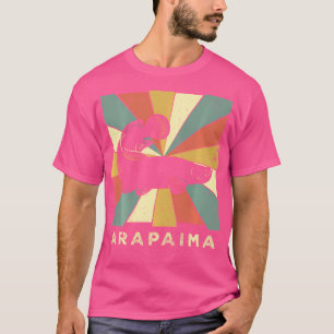 Vintages Arapaima Fisch Lover Retro Style Tier T-Shirt