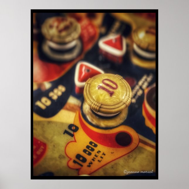 Vintages Arcade Game Poster drucken (Vorne)