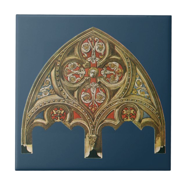 Vintages architektonisches Element, dekorative Bög Fliese (Vorderseite)