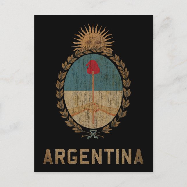 Vintages Argentinien Postkarte (Vorderseite)