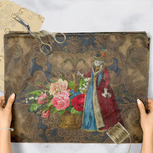 Vintages Aristokrat Garden Dekoupage Tissue Paper Seidenpapier