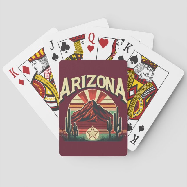 Vintages Arizona Spielkarten (Rückseite)