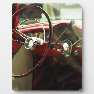 Vintages Armaturenbrett Fotoplatte