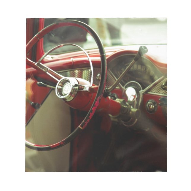 Vintages Armaturenbrett Notizblock (Vorderseite)