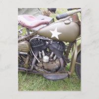 Vintages Armee-Motorrad