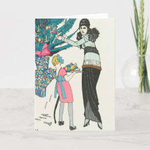 Vintages Art Déco Dekorieren Sie die Tree Christma Programm