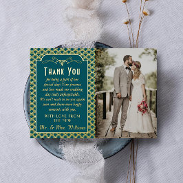 Vintages Art-Deco-Foto von 1920 Folieneinladung