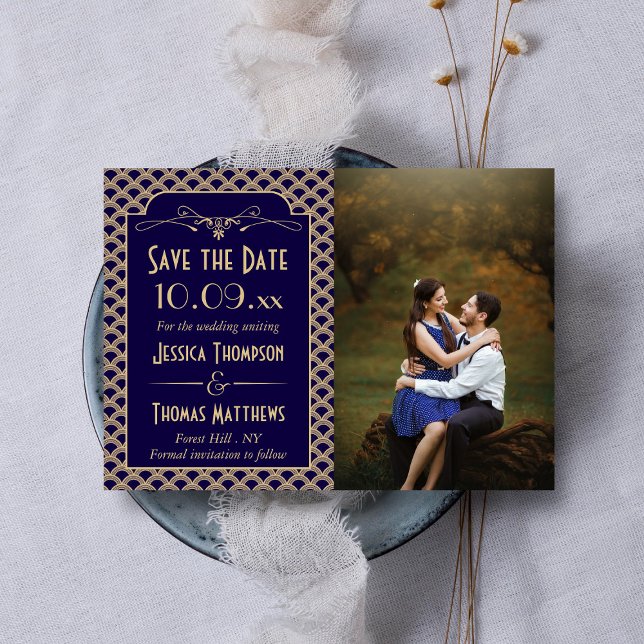 Vintages Art-Deco-Foto von 1920 Save The Date (Von Creator hochgeladen)