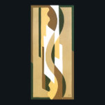 Vintages Art Deco Jazz Curve Muster Herbstfarben Poster<br><div class="desc">Vintage Illustration Art Deko Jazz pochoir Tapete Muster von Voldemar Boberman, 1929. Pochoir ist eine Schablonentechnik, die in surrealistischen Malereien üblich ist. Ein elegantes und elegantes Kubismus-Design mit geometrischen Formen und Farben in warmen Herbst neutralen Farben mit verschiedenen Braun-, Tans- und Beige-Tönen. Ein modernes und ausgeklügeltes Design, das ein großartiges...</div>