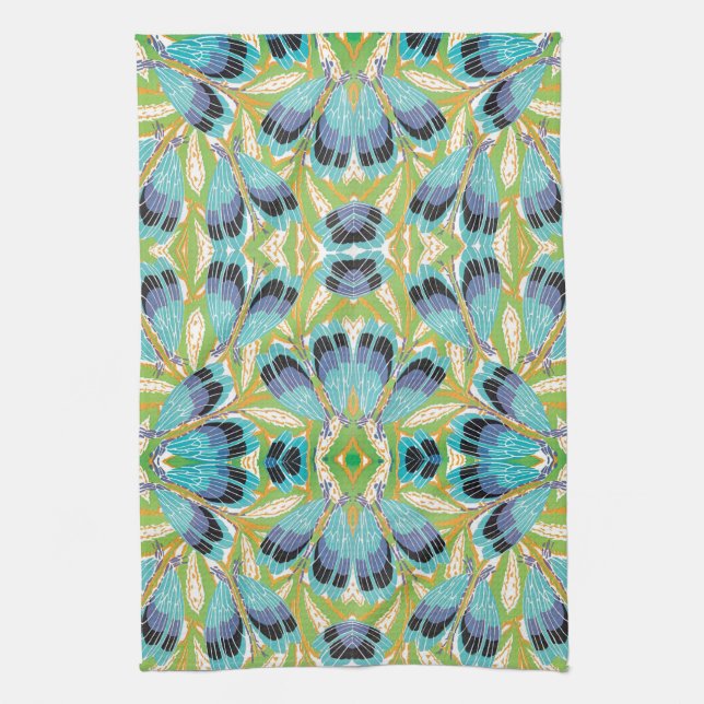 Vintages Art Deco Jazz Geschirrtuch (Vertikal)