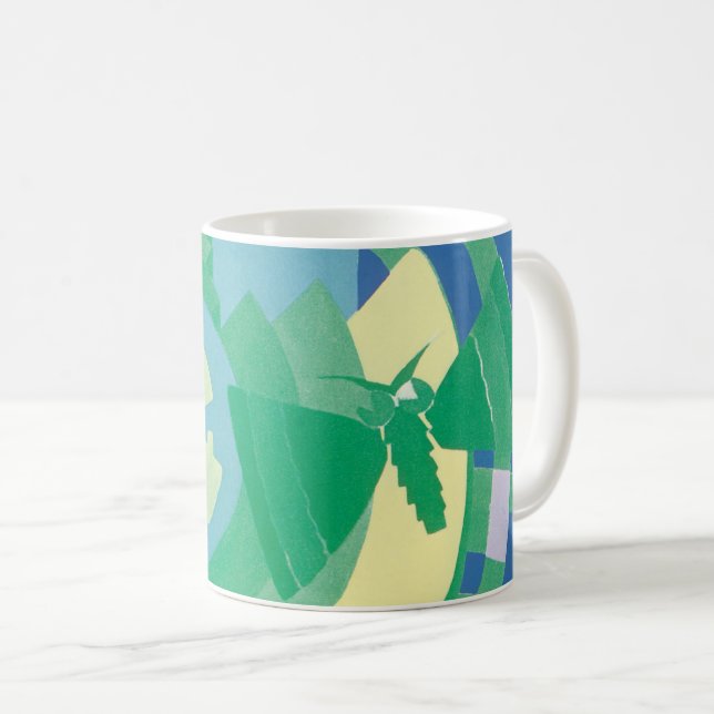 Vintages Art Deco Jazz Kaffeetasse (VorderseiteRechts)