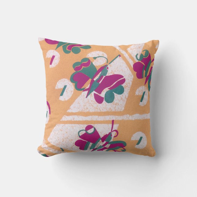 Vintages Art Deco Jazz Kissen (Vorderseite)