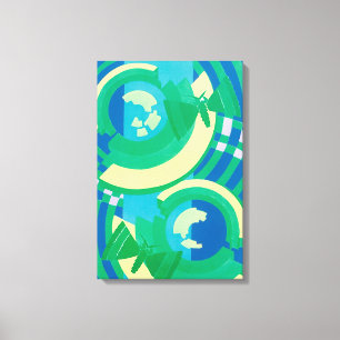 Vintages Art Deco Jazz Leinwanddruck