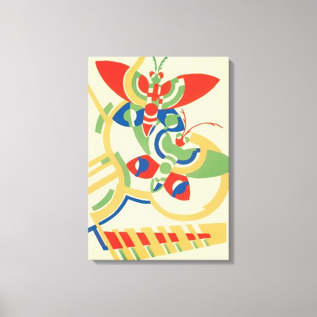 Vintages Art Deco Jazz Leinwanddruck (Vorderseite)