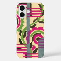 Vintages Art Deco Jazz Pochoir Geometrisches Muste