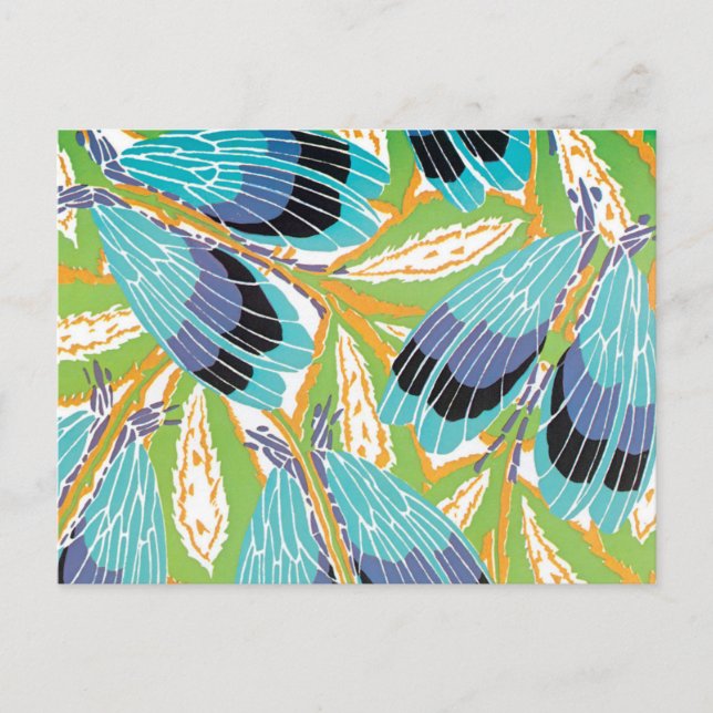 Vintages Art Deco Jazz Postkarte (Vorderseite)