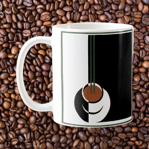 Vintages Art Deco, Kaffee-Cup mit Dampfbad Tasse