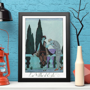 Vintages Art Deco La Villa d'Este von George Barbi Poster