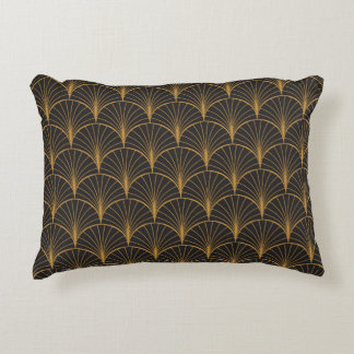 Vintages Art Deco Nahtloses Muster. Geometrische D Dekokissen