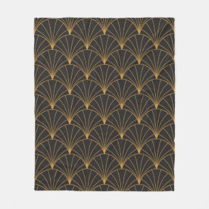 Vintages Art Deco Nahtloses Muster. Geometrische D Fleecedecke