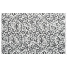 Vintages Art Deco verblasstes Leaf Muster