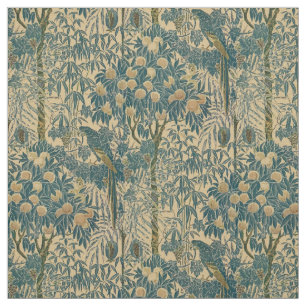 Vintages Art Nouveau Macaw Muster von Walter Crane Stoff