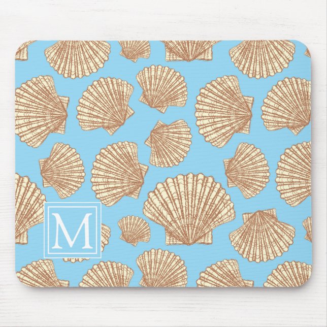 Vintages Artseashell-Muster | addieren Ihre Mousepad (Vorne)