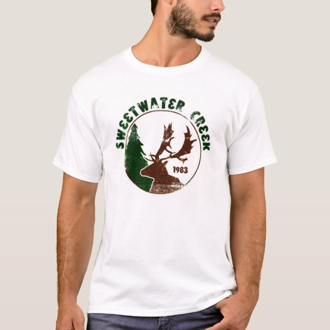 Vintages Artt-stück Sweetwater Nebenflusses T-Shirt (Vorderseite)