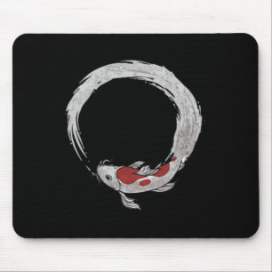 Vintages asiatisches Koi Carp Fishing Novelle Fi Mousepad