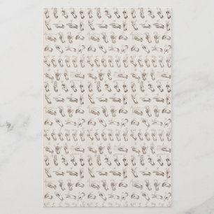 Vintages ASL Sign Language Weihnachtsgeschenk Briefpapier