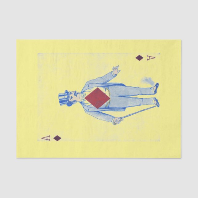 Vintages Ass von Diamantzwirn Seidenpapier (Vorderseite)