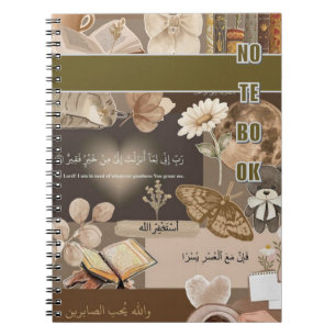 Vintages ästhetisches SpiralNotebook Notizblock