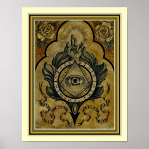 Vintages Astrologie-Poster 11 x 14 Poster